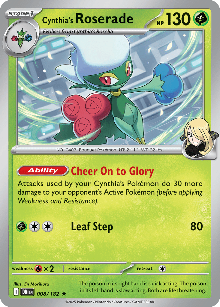 Cynthia's Roserade [Reverse Holo]