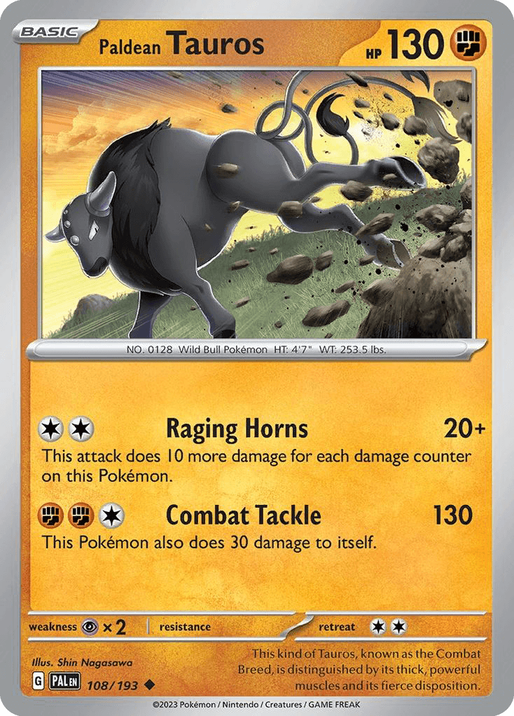 Paldean Tauros [Reverse Holo]