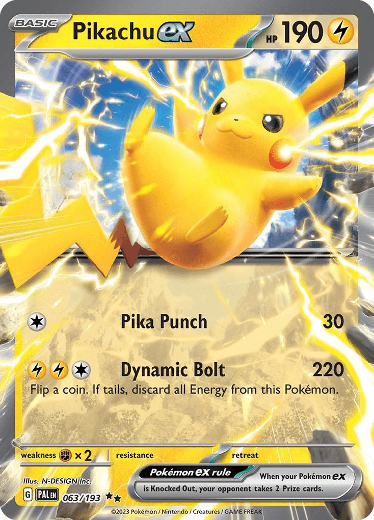 Pikachu ex [Snowflake Stamp]