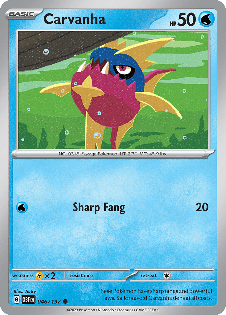 Carvanha [Reverse Holo]