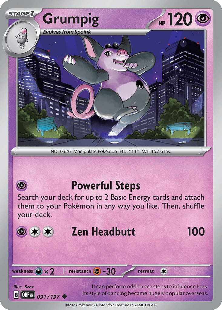 Grumpig [Reverse Holo]