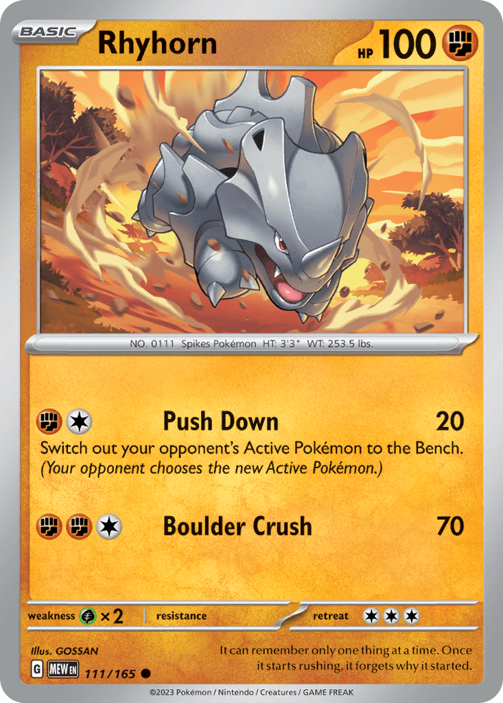 Rhyhorn [Reverse Holo]