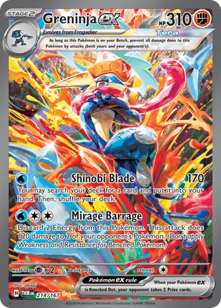 Greninja ex — Twilight Masquerade