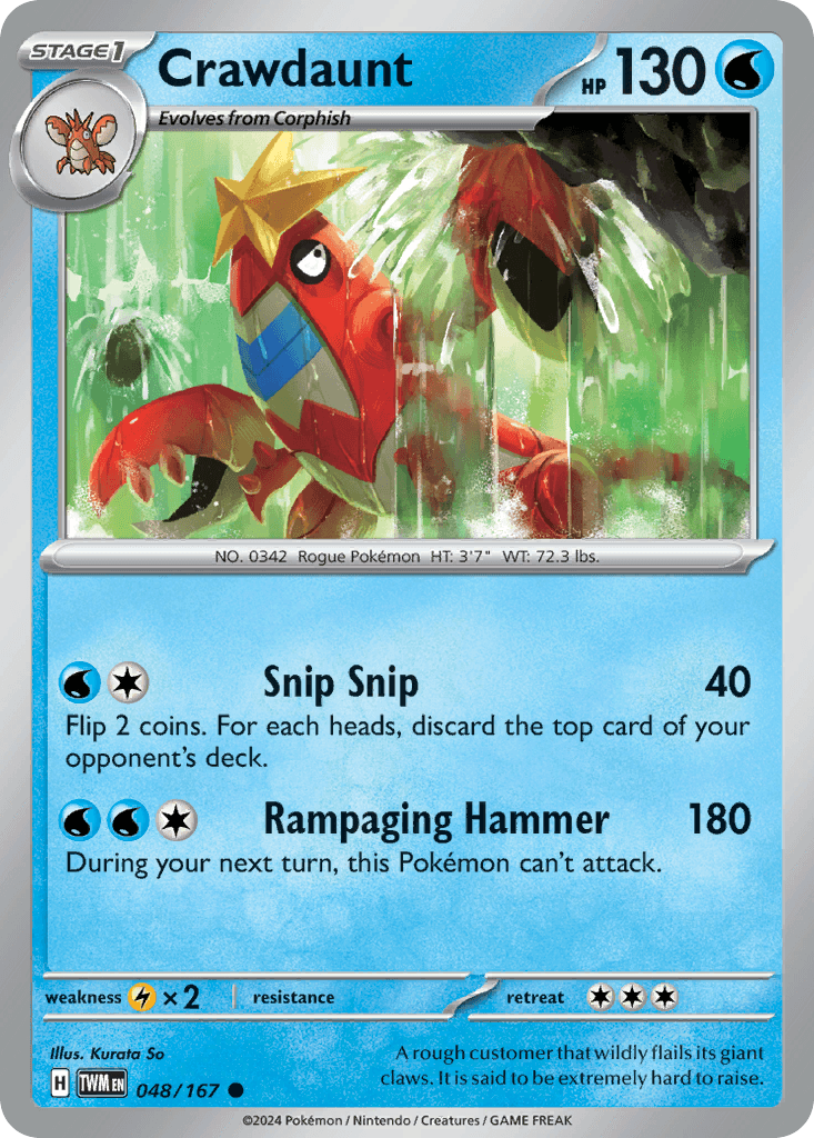 Crawdaunt [Reverse Holo]