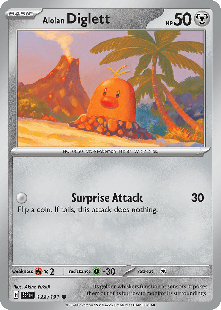Alolan Diglett [Reverse Holo]