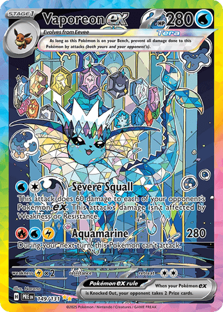 Vaporeon ex — Prismatic Evolutions