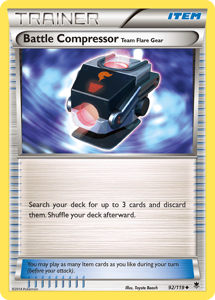 Battle Compressor Team Flare Gear [Reverse Holo]