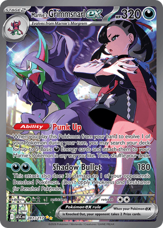 Marnie's Grimmsnarl ex — Ascended Heroes