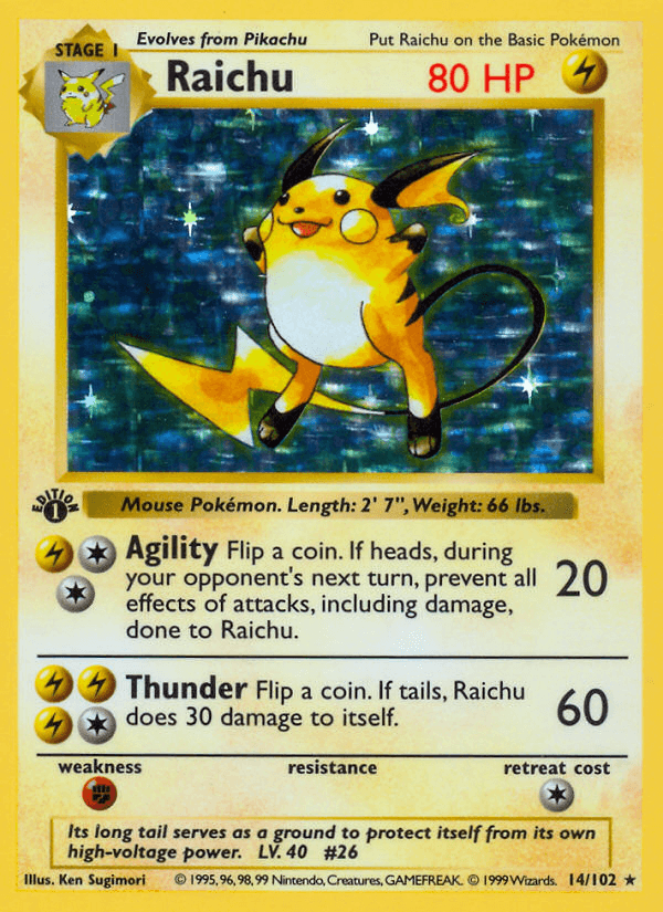 Raichu [Shadowless]