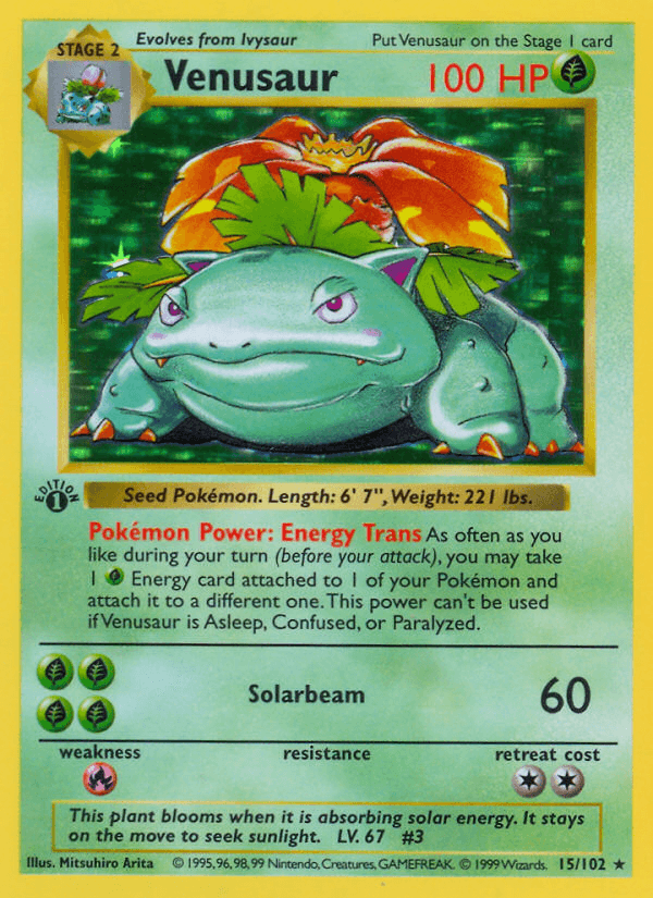 Venusaur [Shadowless]