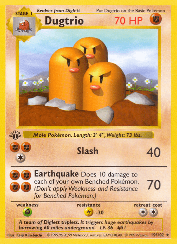 Dugtrio [Shadowless]