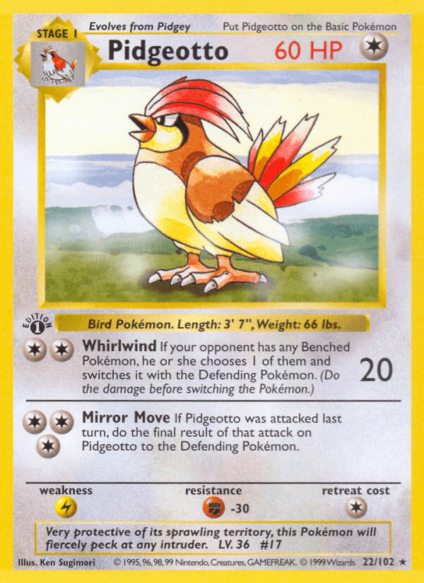 Pidgeotto [Shadowless]