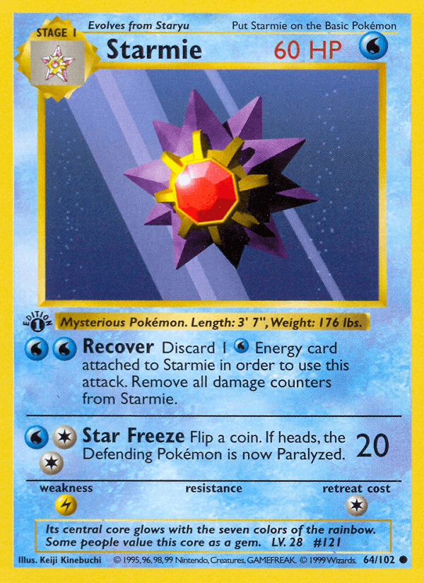 Starmie [Shadowless]