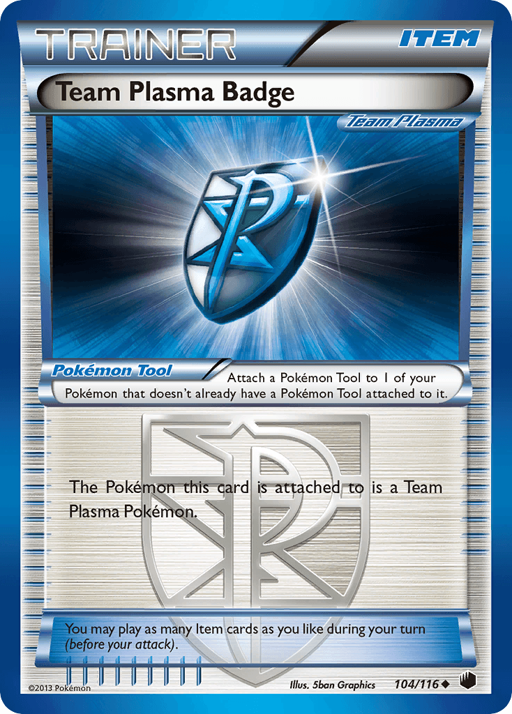 Team Plasma Badge [Reverse Holo]