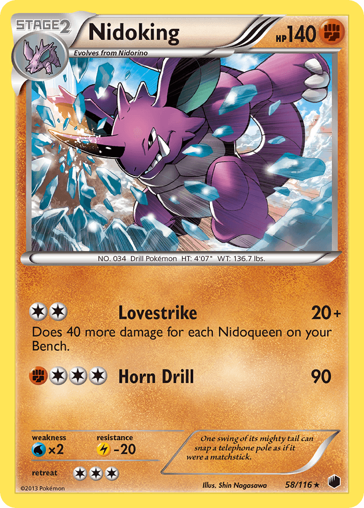 Nidoking [Reverse Holo]