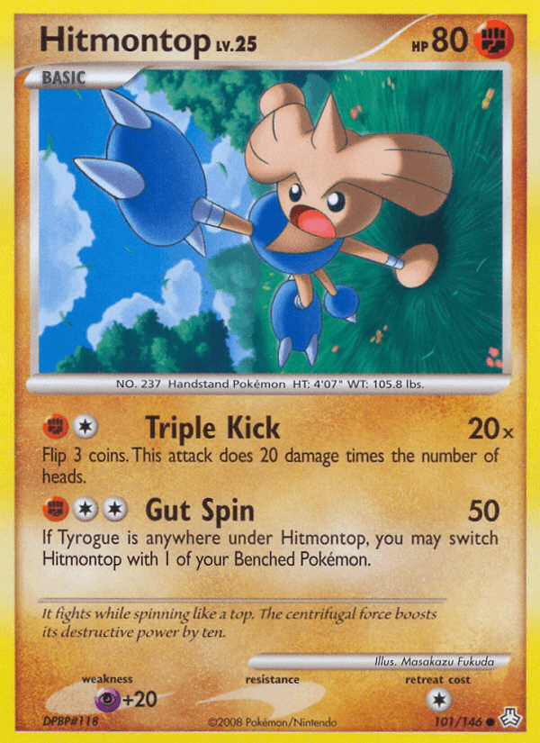 Hitmontop [Reverse Holo]
