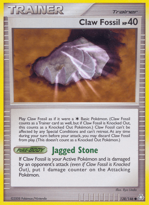 Claw Fossil [Reverse Holo]