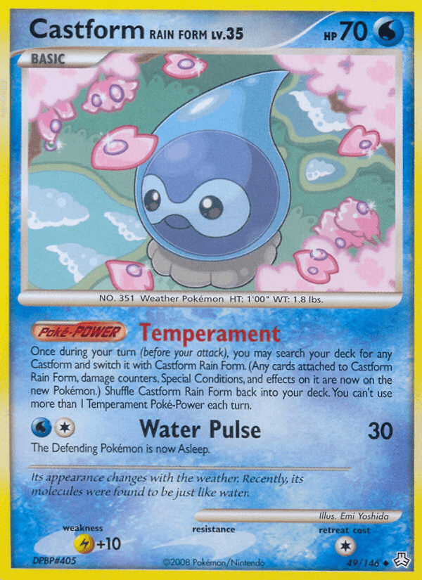 Castform Rain Form [Reverse Holo]