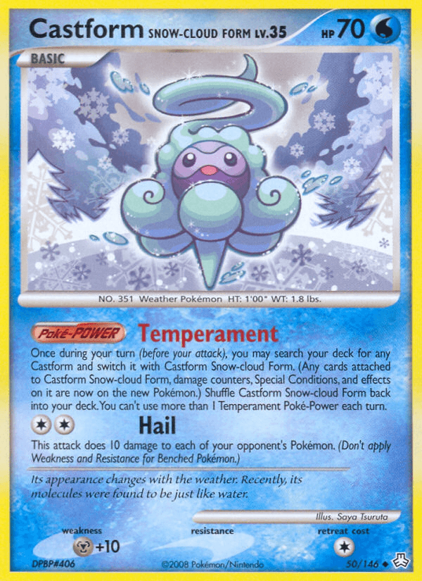 Castform Snow-Cloud Form [Reverse Holo]