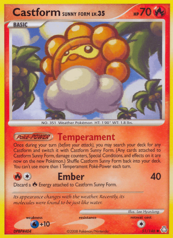 Castform Sunny Form [Reverse Holo]