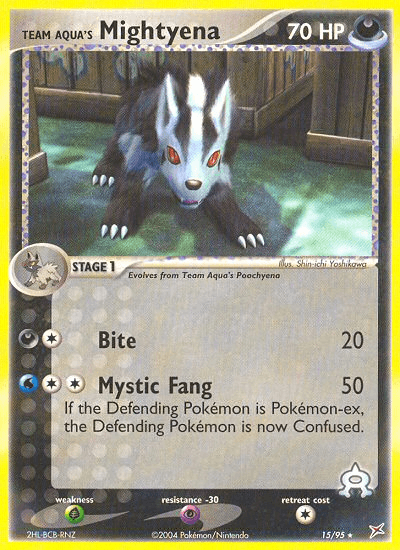 Team Aqua's Mightyena [Reverse Holo]