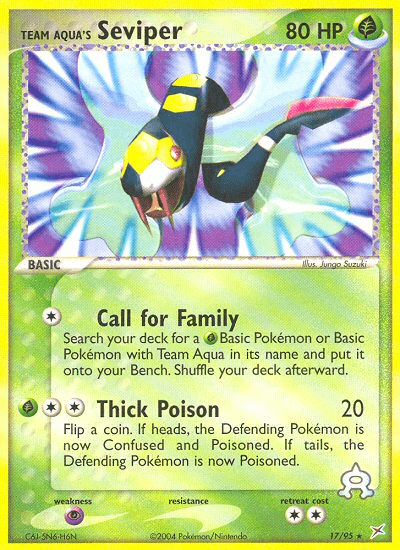 Team Aqua's Seviper [Reverse Holo]