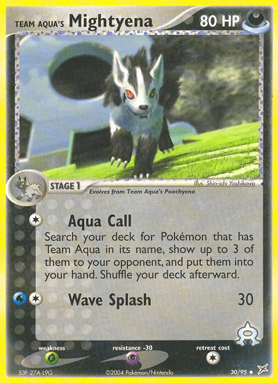 Team Aqua's Mightyena [Reverse Holo]