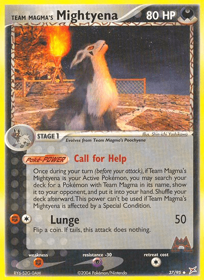 Team Magma's Mightyena [Reverse Holo]
