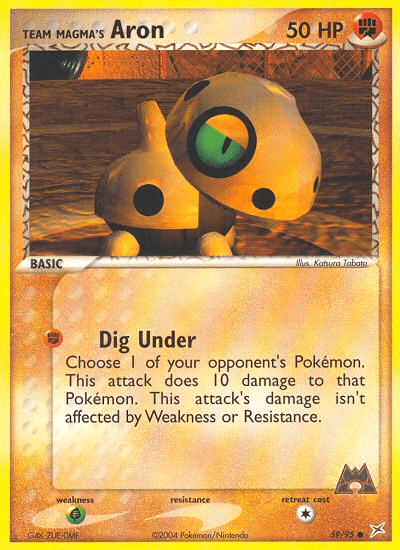 Team Magma's Aron [Reverse Holo]