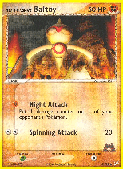 Team Magma's Baltoy [Reverse Holo]