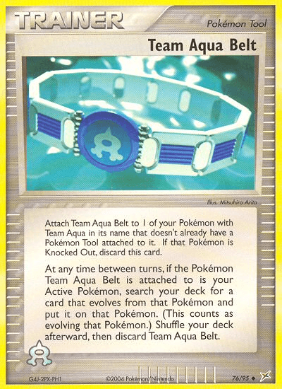 Team Aqua Belt [Reverse Holo]