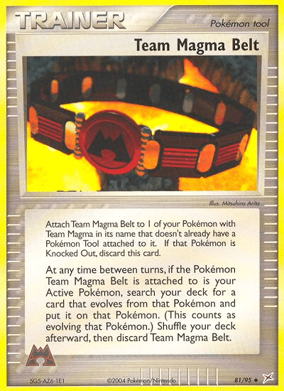Team Magma Belt [Reverse Holo]