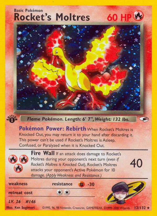 Rocket's Moltres [1st Edition]