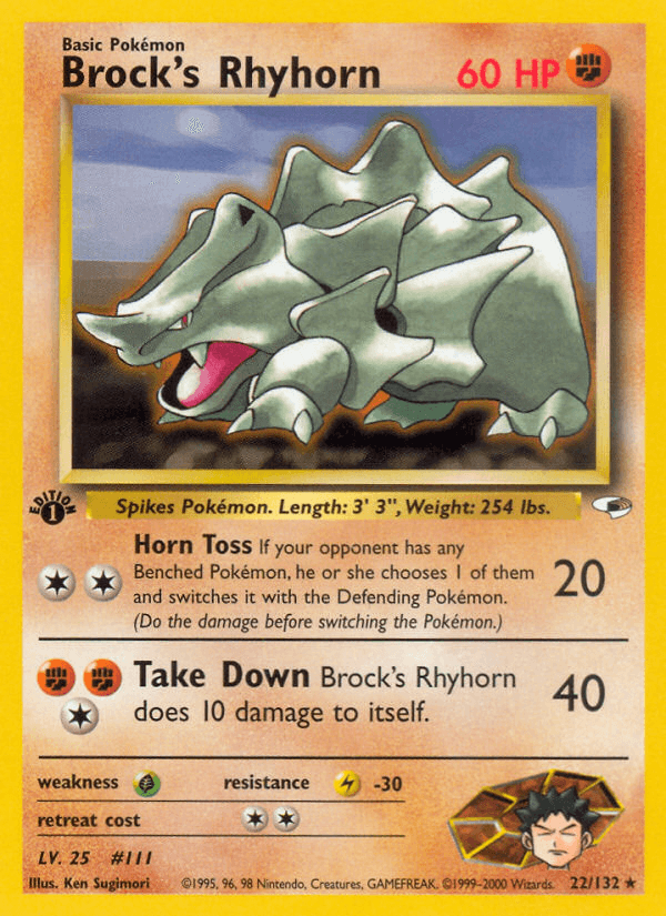 Brock's Rhyhorn [1st Edition]