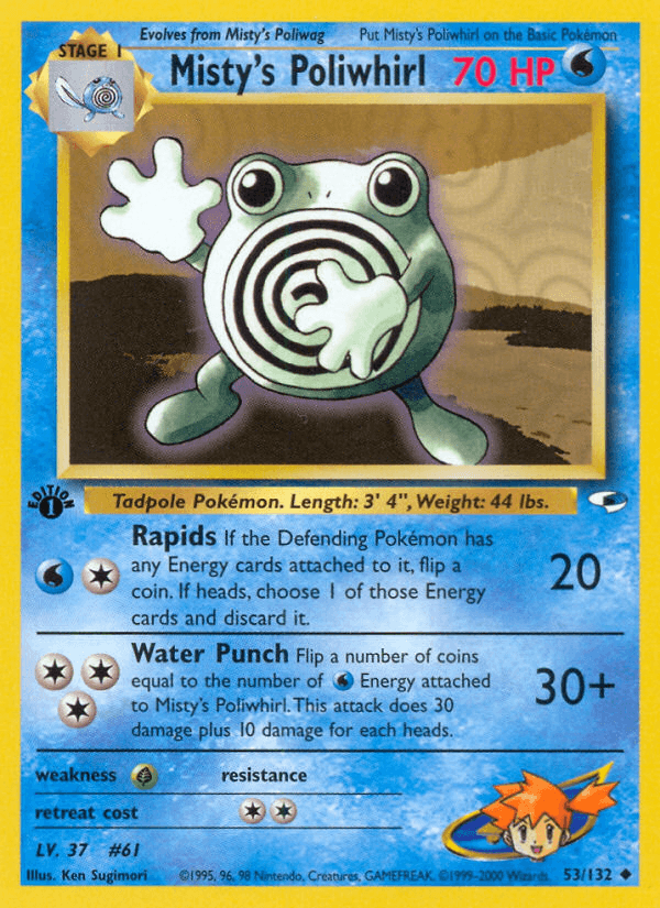 Misty's Poliwhirl [1st Edition]
