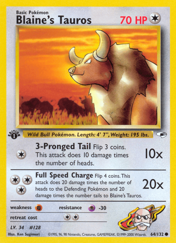 Blaine's Tauros [1st Edition]