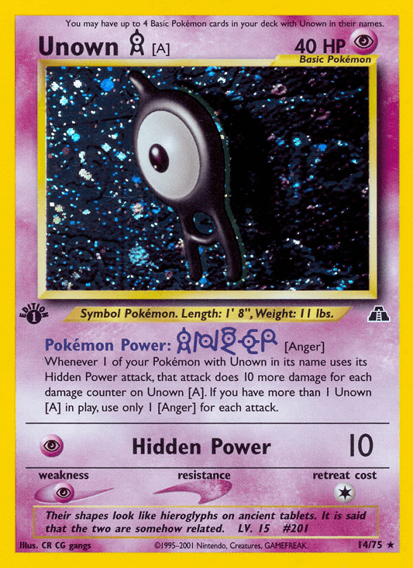 Unown [A] [1st Edition]