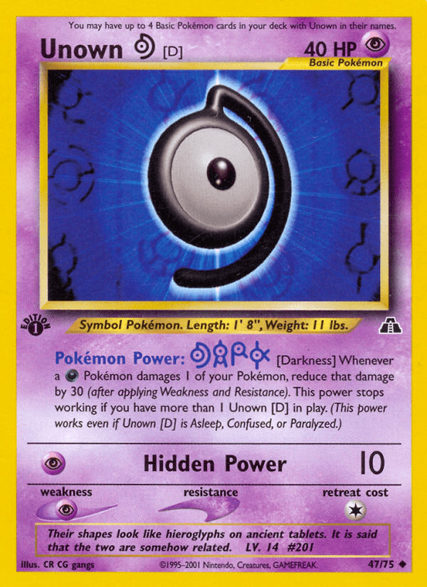 Unown [D] [1st Edition]
