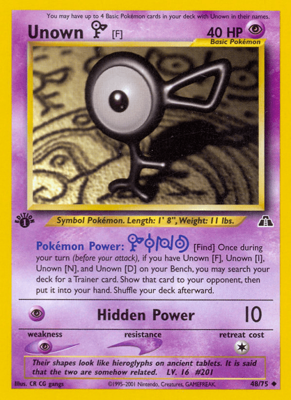 Unown [F] [1st Edition]