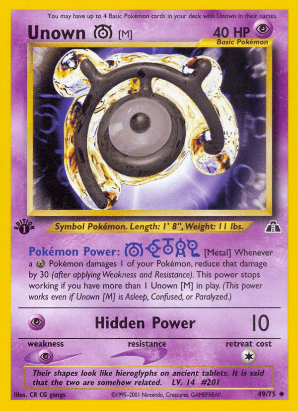 Unown [M] [1st Edition]