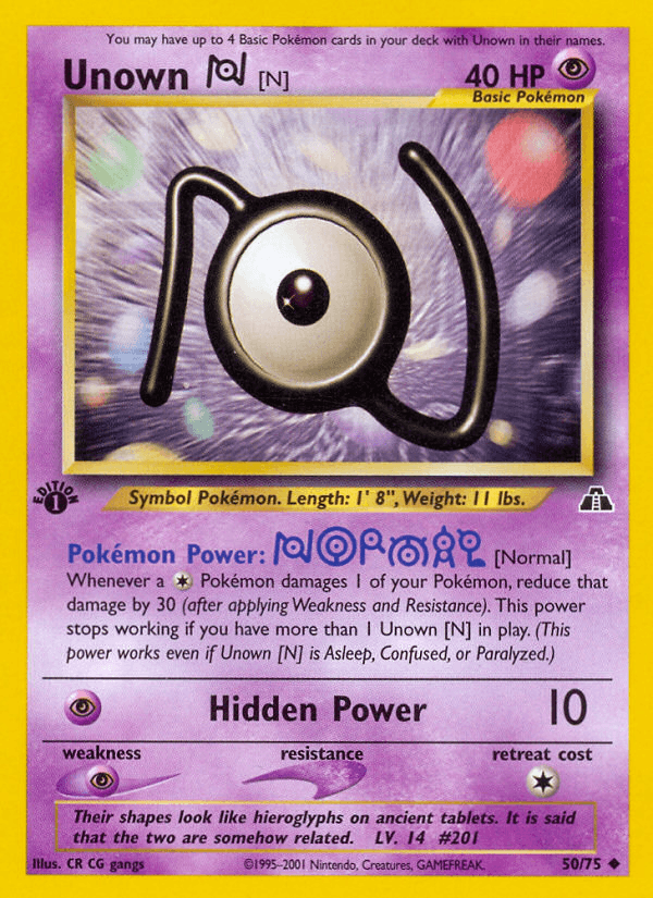 Unown [N] [1st Edition]