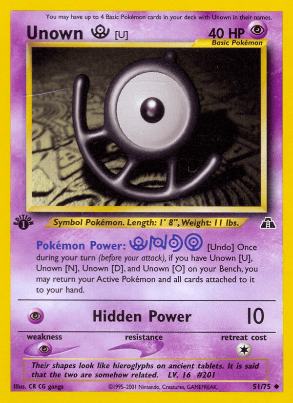 Unown [U] [1st Edition]