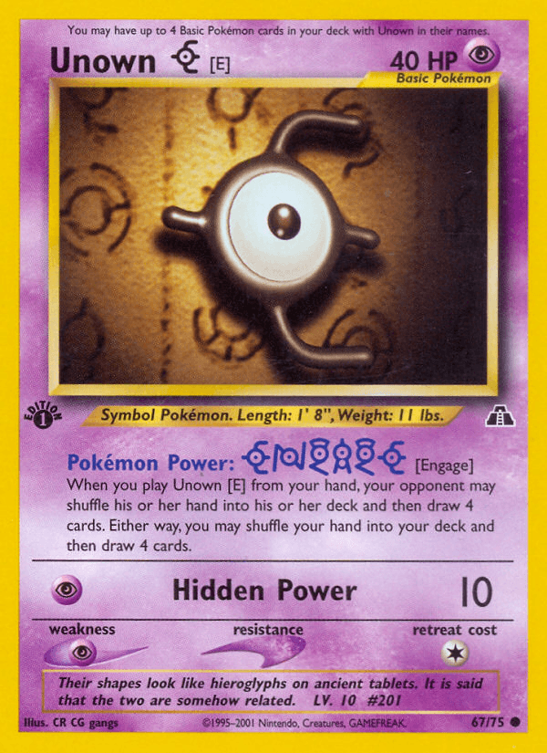 Unown [E] [1st Edition]
