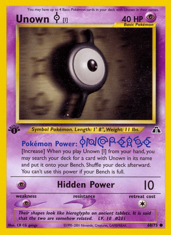 Unown [I] [1st Edition]