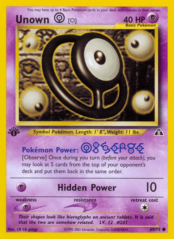 Unown [O] [1st Edition]