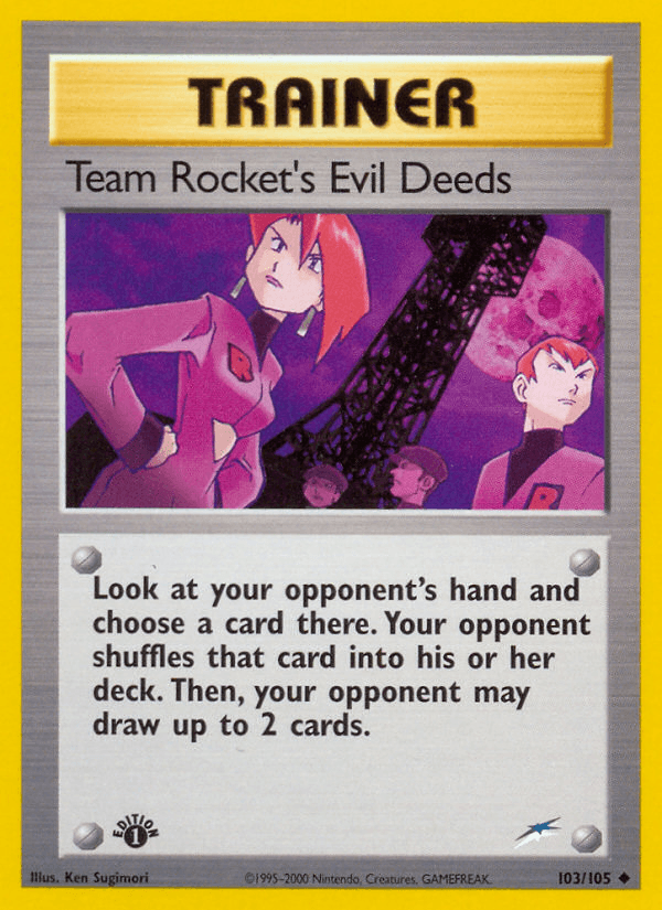 Team Rocket's Evil Deeds [1st Edition]