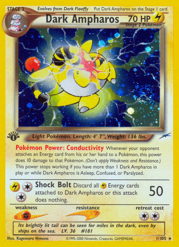 Dark Ampharos [1st Edition]