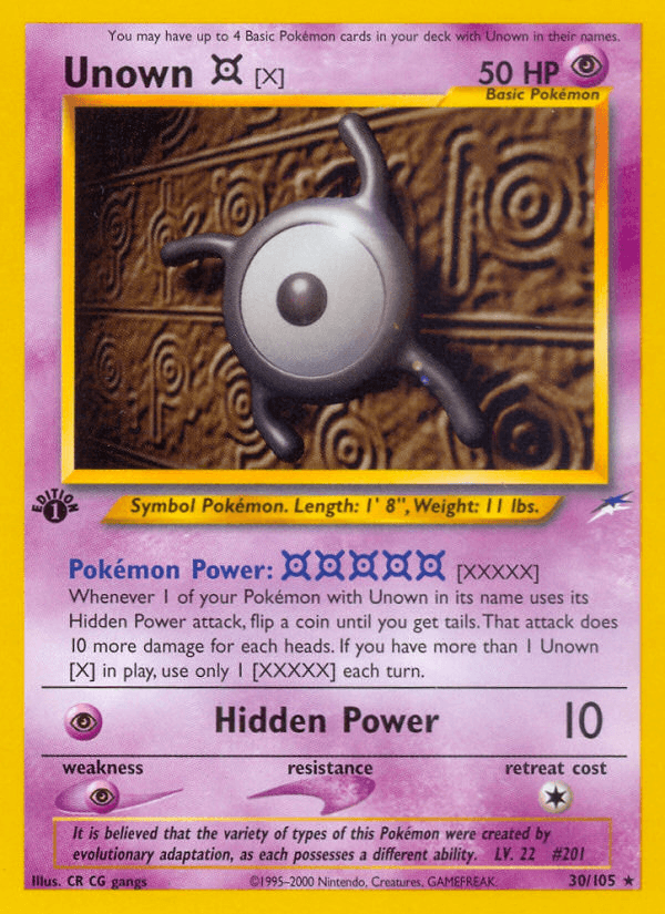 Unown [X] [1st Edition]