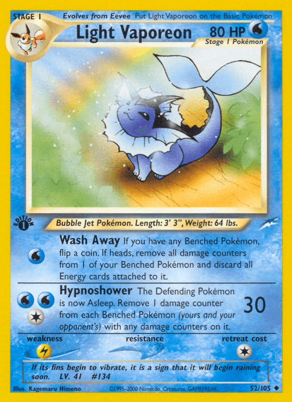 Light Vaporeon [1st Edition]