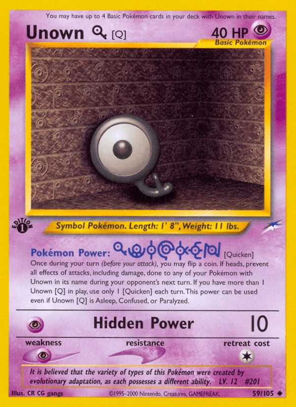 Unown [Q] [1st Edition]